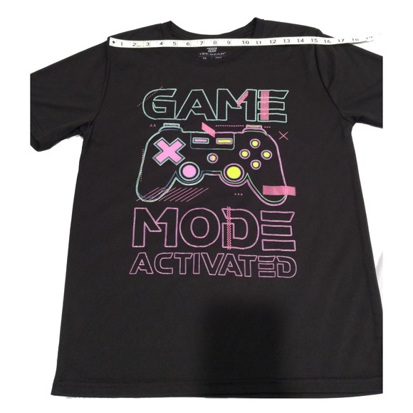 Tek Gear Women Active Top Size XL Black Game Mode T-Shirt DryTek Short Sleeve - Picture 7 of 9